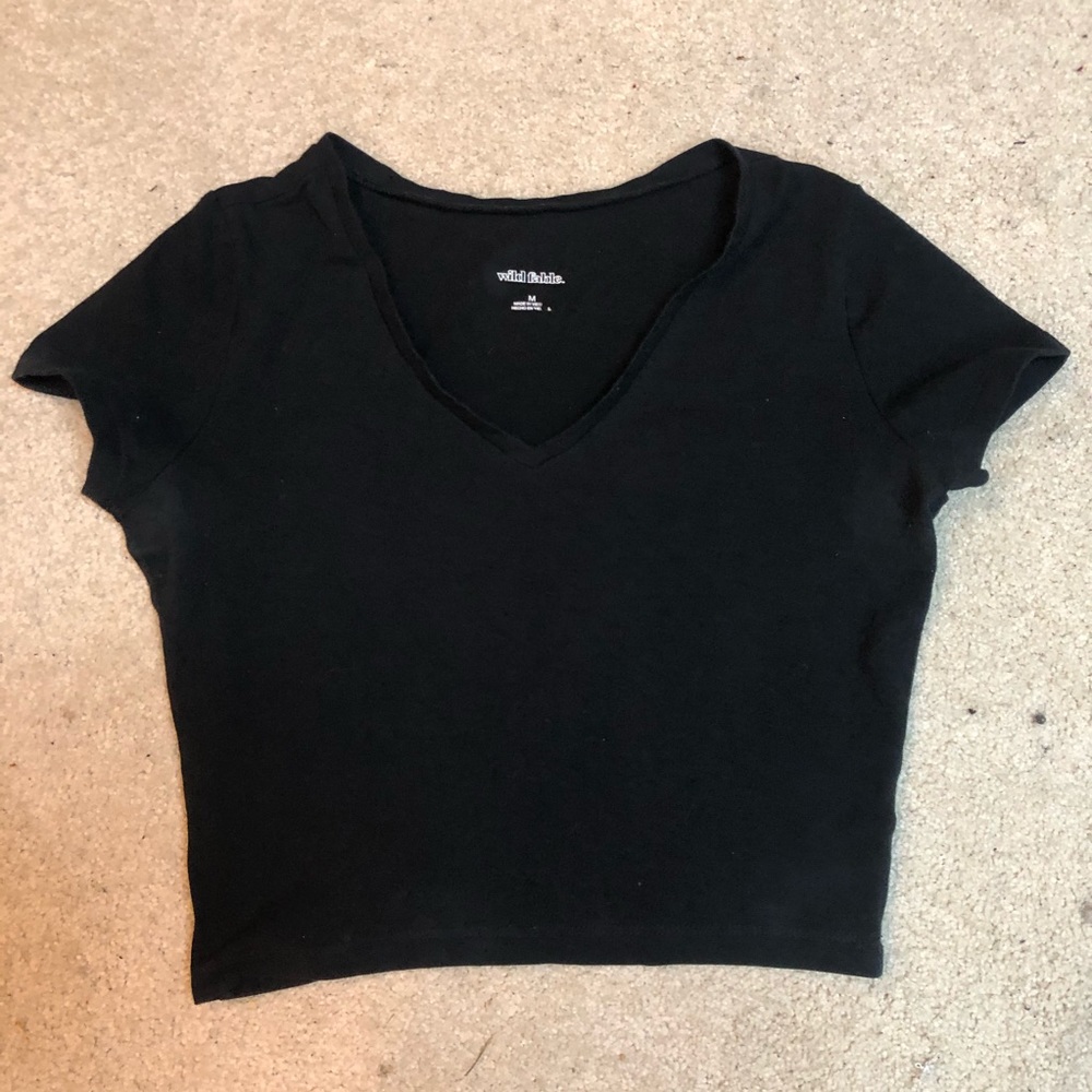 black crop top